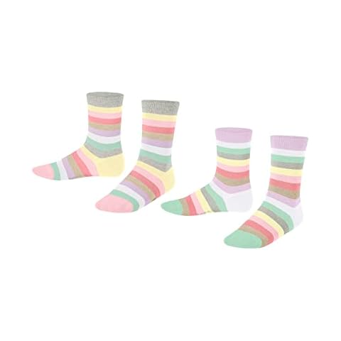 Calcetines Unisex niños Algodón orgánico ESPRIT Multicolor Stripe 2-Pack Cover