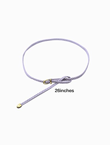 uxcell Women Skinny Braided Belt Woven - Pin Buckle Casual Waist Belt for Dresses3