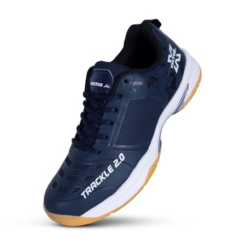 Image of Vector X Unisex Badminton Shoes|Indoor Outdoor Court Sneaker|Breathable Mesh with TPU Fusing Upper + Rubber Outsole for Superior Grip|Boots for Men Women Adult Youth