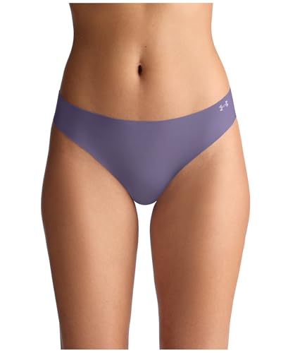 Image of Under Armour Women's 3-pack Pure Stretch No Show Thong Underwear, All-day Comfort & Ultra-soft Fit