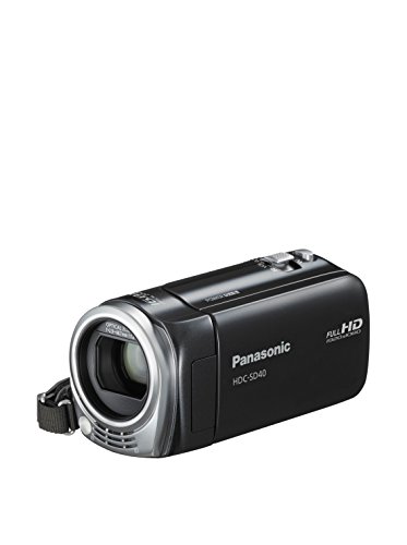 Panasonic HDC-SD40EG-K Full HD Camcorder (SD-Kartenslot, 17-fach opt. Zoom, 6,7 cm (2,7 Zoll) Display, Bildstabilisator) schwarz