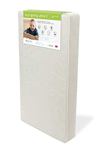 Colgate EcoSpring Ultra II - Organic Cotton Innerspring Crib Mattress with Waterproof Cover