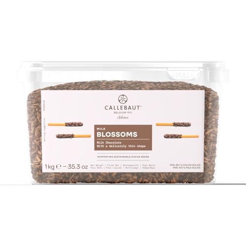 Sephra Callebaut Mona Lisa Blossoms (boucles de chocolat au lait, pot de 1 kg)