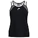 HEAD Club 22 Débardeur pour Femme Chemisiers et t-Shirts, Noir