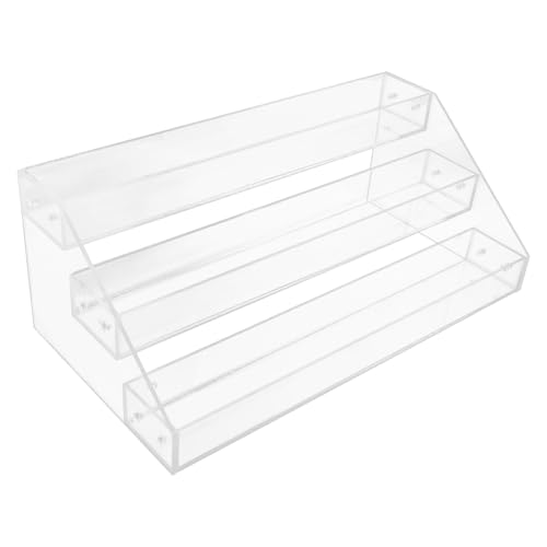 OSOLADY Estante para Especias de Cocina en Acrílico Transparente Estructura Duradera y Diseño Multicapa para Uso en Armario y Escritorio