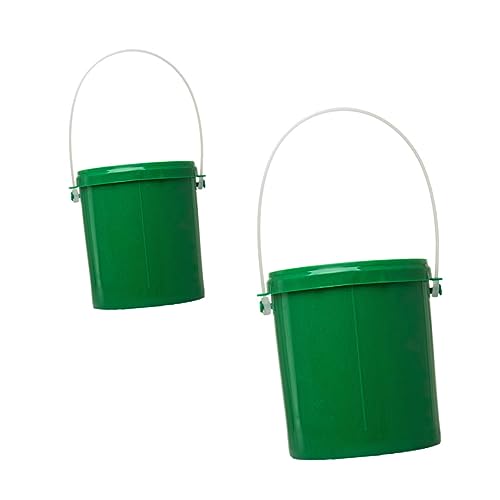 Toddmomy 2Pcs Lightweight Fishing Bucket with Breathable Vents for Live Bait Storage for Bloodworms and Worm Portable Fishing Accessory