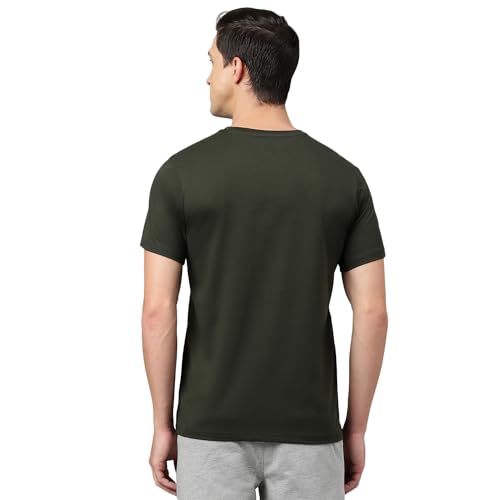 Image of Van Heusen Men's Crew Neck T-Shirt - Soft & Breathable Cotton | Regular Fit | Comfortable Everyday Casual Wear | Short Sleeves | Summer Favorite |Solid Colors | Style 60052|Available in Pack of 1 & 2