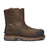 Timberland PRO True Grit Chelsea - Botas de trabajo para hombre con puntera de seguridad, impermeables, industriales, occidentales, Marrón oscuro, 43 EU