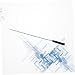ORFOFE 10Pcs Hearing Amplifier Cleaning Rods for Maintenance Sound Guide Tube Black
