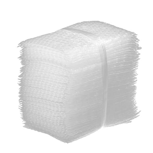 Bubble Cushion Wrap Pouches, Ailengy 4x6 Inches Bubble Out Bag, Double Walled Cushioning Bags Thickening Shockproof Foam Bags for Shipping, Storage, and Moving - 50pcs
