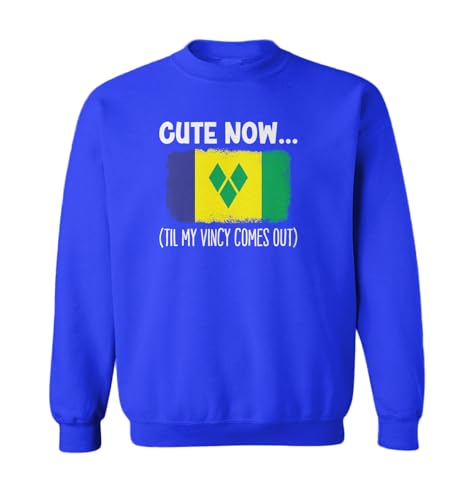 Tcombo Cute Now… Til My Vincy Comes Out Toddler Fleece Crewneck Sweater