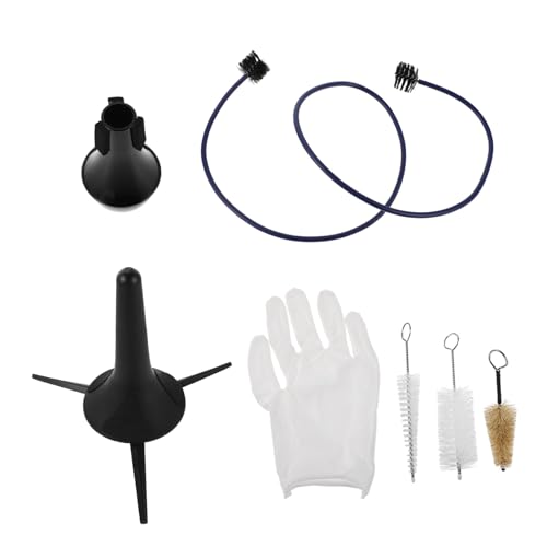 Kisangel Kit de para Trompeta con Cepillo Boquilla Limpiadores de Tubo Soporte y Sordina Cuidado Completo...