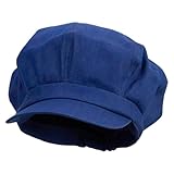 Big Size Cotton Newsboy Hat - Denim (For Big Head)