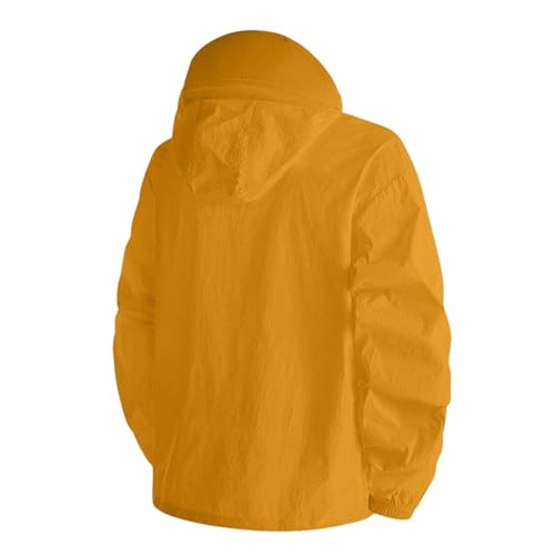 Sudadera protección solar impermeable para hombre chaqueta softshell fina con capucha 5