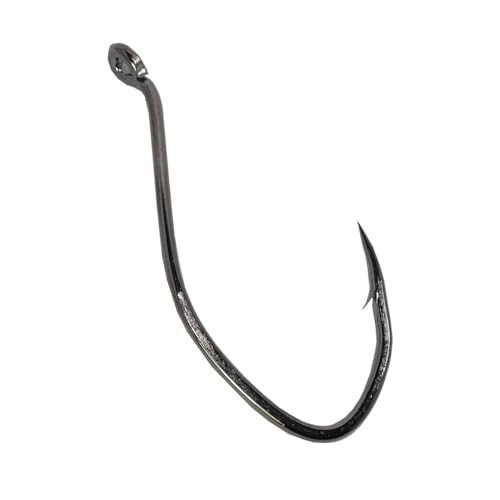 Image of Catfish Hooks Big River Bait Hook 8 /0 10 /0 High Carbon Steel Fishing Hook Saltwater Size Black Nickel