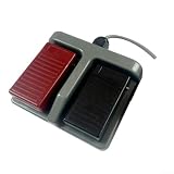 Dual USB Fußschalter Programmierbares Pedal Rot Schwarz für Gaming PC Steuerung 150 x 120 mm (MDFS-67)