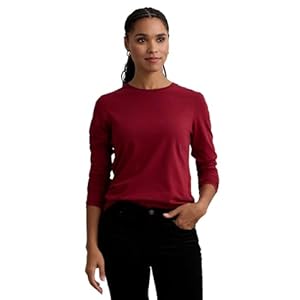 Women’s Organic Pima Cotton Long Sleeve Crew Neck T-Shirt