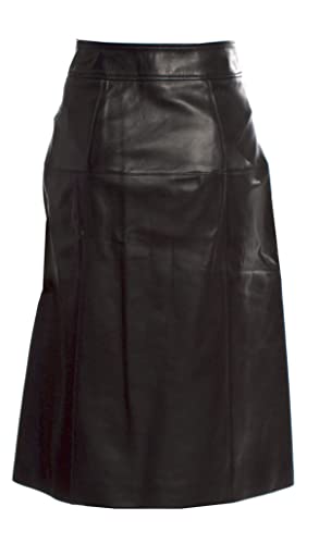 Women Lose Fitted Designer Press Button Clouser Full Body Faux Leather Skirt2