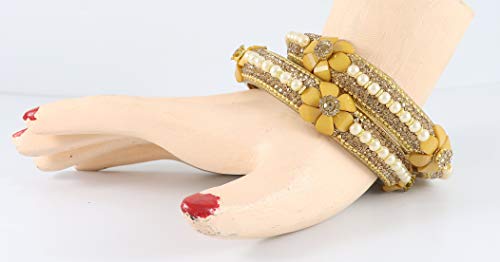 Image of NMII Viral Multi Colour Glass Bangles with Golden Ghungroo Charms & Stone Work For Women & Girls | Fancy Designer Glass Bangle | Traditional Chudi | Kanch Ki Churi | Stylish Ghungroo Bangle For Women