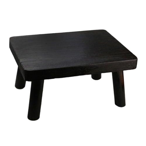 Japanese Style Small Stool Multifunctional Low Table for Tea Coffee Step Stool Solid Wood Design for Bedroom Bay Window Cozy Spaces