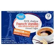 Great Value French Vanilla Ground Coffee Single Serve Cups, Light Roast, 12 Count (Pack of 2) - Thumbnail 4