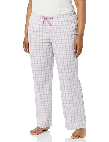 Image of Amazon Essentials Women's Cotton Pajama Pants, Breathable Poplin Sleep Pant with Drawstring Elastic Waist