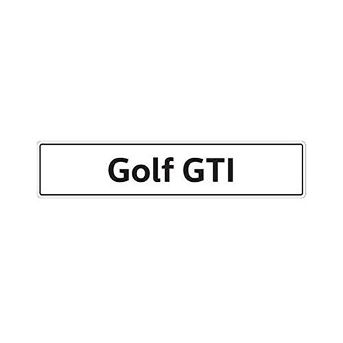 Volkswagen 5K0071801H tablica rejestracyjna z napisem Golf GTI