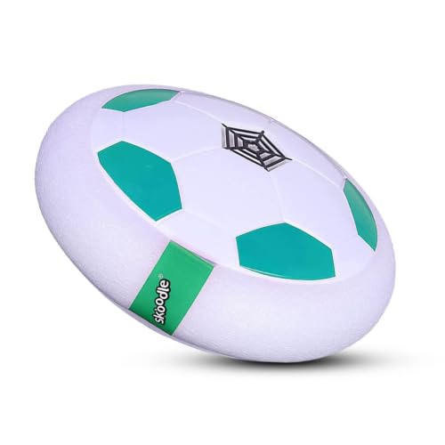 Image of Skoodle Power Play Hover Ball - Green | Battery Powered Hover Football | Indoor Floating Hoverball Soccer | Air Football | Made in India | Best Gift Fun Toy for Kids Boys & Girls 3-12 Years