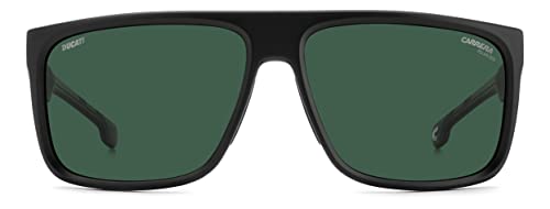 Carrera Men's CARDUC 011/S Polarized Rectangular Sunglasses, MATTEBLACK, 61mm,15mm + 1