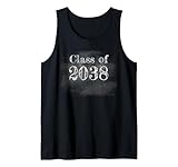 Photo Gallery class of 2038 – dark graduation chalk board graphic (black) canotta Photo Gallery class of 2038 – dark graduation chalk board graphic (black) canotta