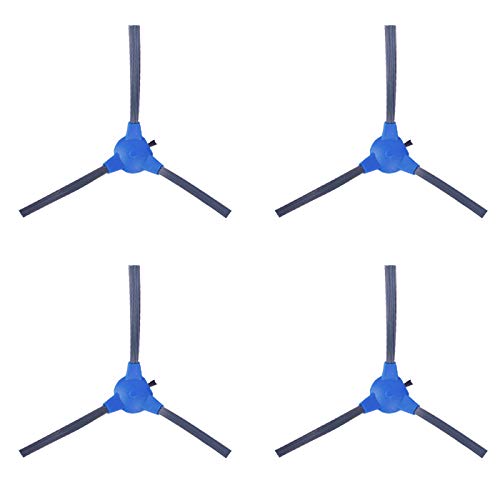 MIRTUX Kit de 4 cepillos Laterales para Conga 1090. Pack de Accesorios de Recambio para Robots aspiradora Conga con repuestos de Cuatro cepillos Laterales