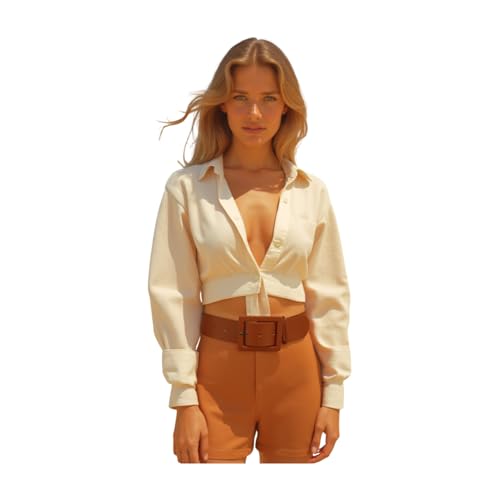 Women Business Casual Fashion Belt High Waist Hip Big Square Buckle Size S M Brown Color z2294