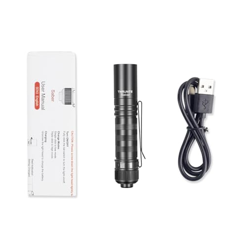ThruNite Saber 659 Lumens AA Flashlight Rechargeable, High Performance SST20 Cool White LED EDC Light