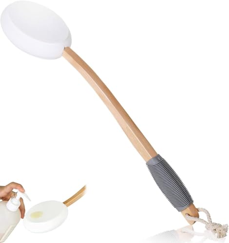 Lotion Applicator for Back, Feet, Back Lotion Applicator for Elderly, Women, Apply Cream Medicine Skin Cream Moisturizer Sunscreen Tanner, White