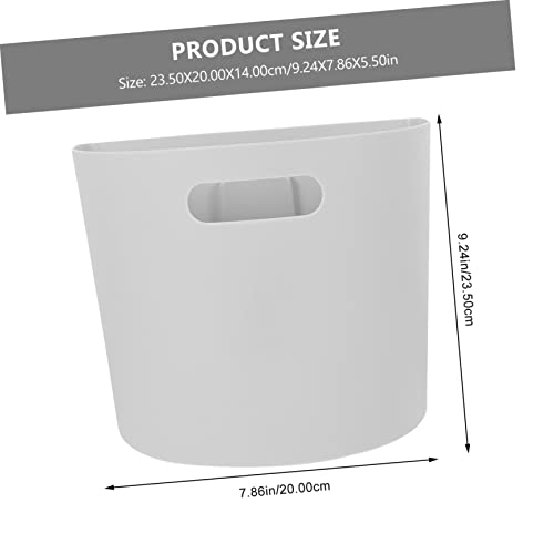 Caneca de basura rectangular gris para colgar en pared miniatura 2