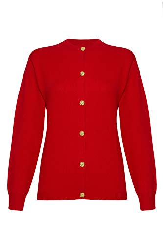 Lona Scott Gilet de Golfeur en Cachemire pour Femme, Rouge, S Cover