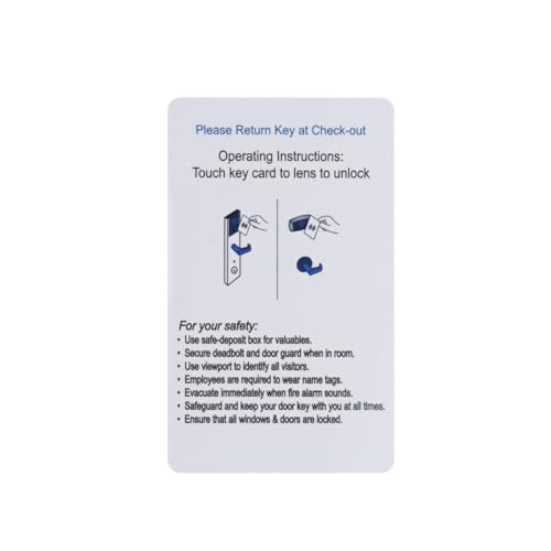 Hotel & Resort Key Cards |Generic RFID Welcome ULEV1 48 Byte RFID Hotel Key Cards Compatible with Assa Abloy* Visionline* and Vision* Systems | Hotel Key Cards | Sold in Boxes of 200