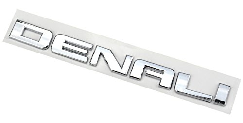 Image of Aimoll Denali Nameplate Emblems, Badge Replacement for Gm 07-13 Sierra (3pcs Chrome)