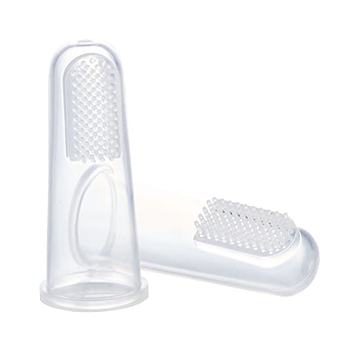 THERMOBABY - Doigtiers brosse à dent en silicone pour bébé - Brossage des Dents et Massage des...