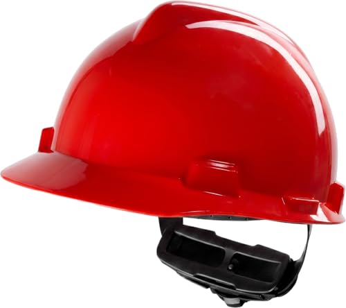 MSA V-Gard Casque de chantier - Casque de protection non ventilé pour chantier et électricien - Casque léger selon la norme DIN EN 397 pour le travail -...
