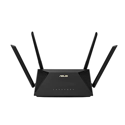 Image of ASUS RT-AX1800U Extendible Router with Mobile Tethering, Alternative to 4G 5G Routers, WiFi, Dual Band, Fast Connection Thanks to WiFi6, Integrated Internet Protection Unlimited Updates