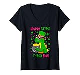 Photo Gallery donna happy st pat trex day dino st patricks day per bambini e ragazzi maglietta con collo a v Photo Gallery donna happy st pat trex day dino st patricks day per bambini e ragazzi maglietta con collo a v