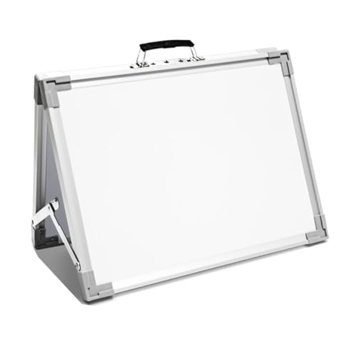 KJOET ホワイトボード マグネット 自立 両面用 折りたたみ スタンド付き マグネットボード ポータブル デスクトップ メモボード スケジュールボード お絵かき 落書き 教育 会議記録 オフィス 家庭用 携帯便利 (黒・枠, 30*40cm)