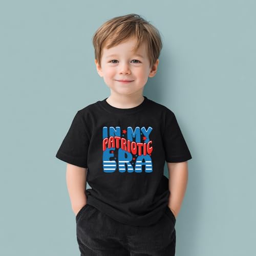 Image of Boys Constitution Day 250 Anniversary USA Shirt Independence Shirt 3-8T | for Kids Boys Girls Toddlers 3T-8T, 4th of July Dinos Flag Patriotic Tee, Independence Day