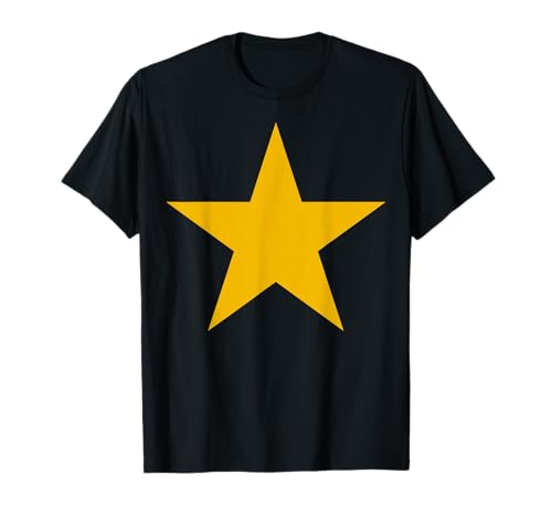 Camiseta Estrella Amarillo Mostaza - Camisa Estrella Amarillo Mostaza Camiseta