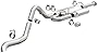 MagnaFlow Cat-Back Performance Exhaust System Overland Series Kit 19583 - Designed for the 2016-2022 Toyota Tacoma, 2.5in Main Piping, Single Passenger Side Rear Exit, Satin Finish Dual Mufflers