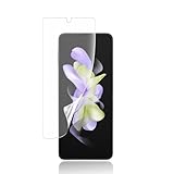 【ガイド枠付き・簡単な貼り付け方】Galaxy Z Flip3/Flip4 ガラスフィルム 柔らかいTPU素材 指紋認証対応 剥がしにくい 気泡ゼロ 傷修復 ギャラクシーZ フリップ3 SCG12/5G SC-54B 用 保護フィルム 全面 保護 3D曲面 湾曲まで覆える/貼り付け簡単/高透過率/干渉しない【1枚 アンチグレア】