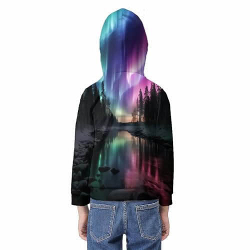 Sweat-shirt ado Aurora 3D finitions soignées pull hiver haute densité - 6