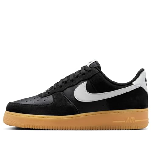 Nike Air Force 1 '07 LV8 Men's Shoes (FQ8714-004, Black/Gum Light Brown/Summit White) Size 11