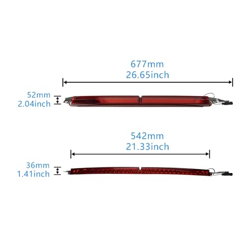 Feu stop arrière surélevé rouge pour BMW E61 LCI 2004-2010 - 5